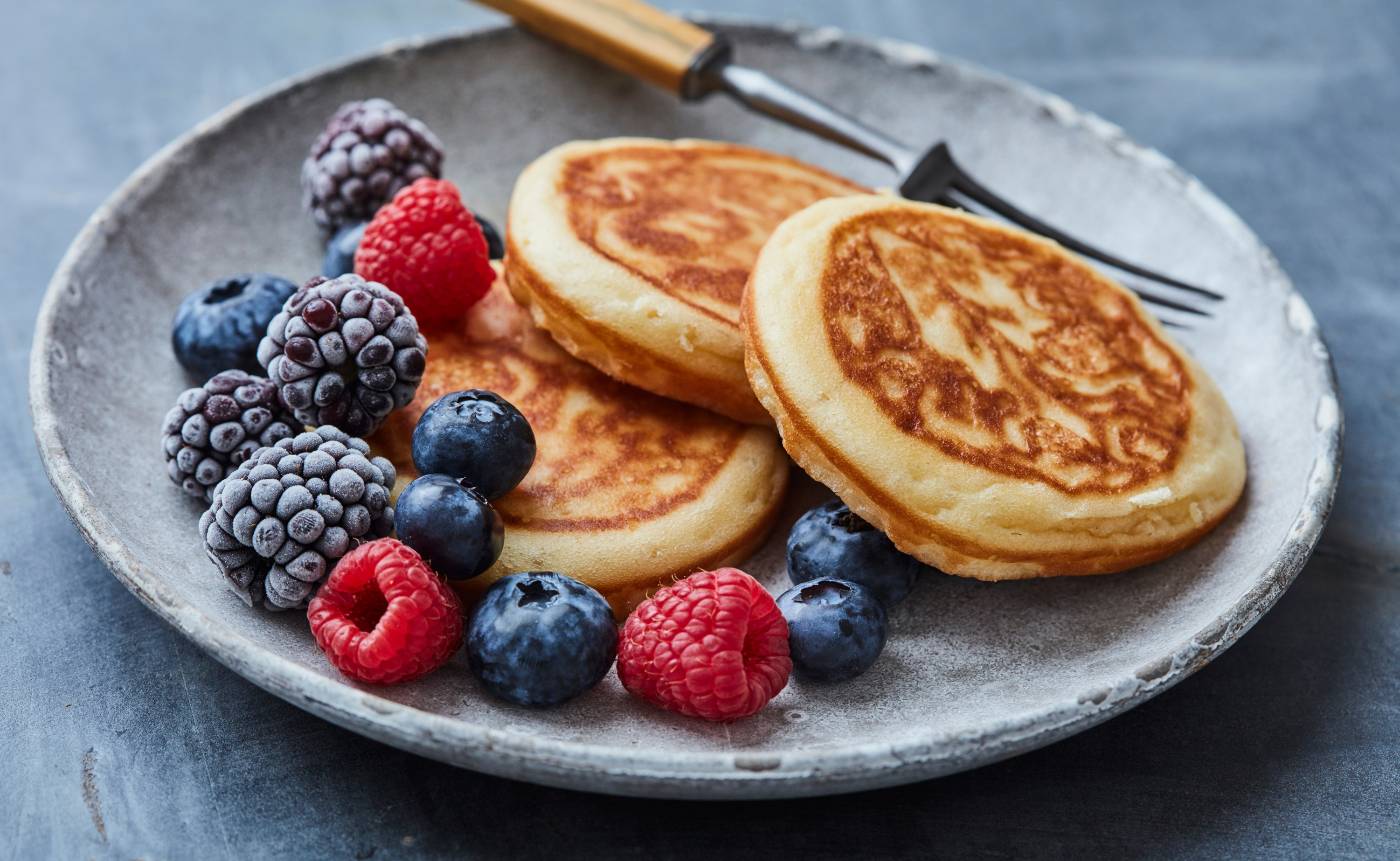 Pancake Protéinés avec topping fruits