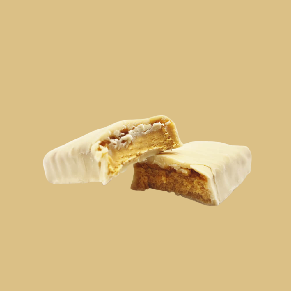 Barretta proteica Arachidi caramellate rivestimento bianco 35g MD Unità