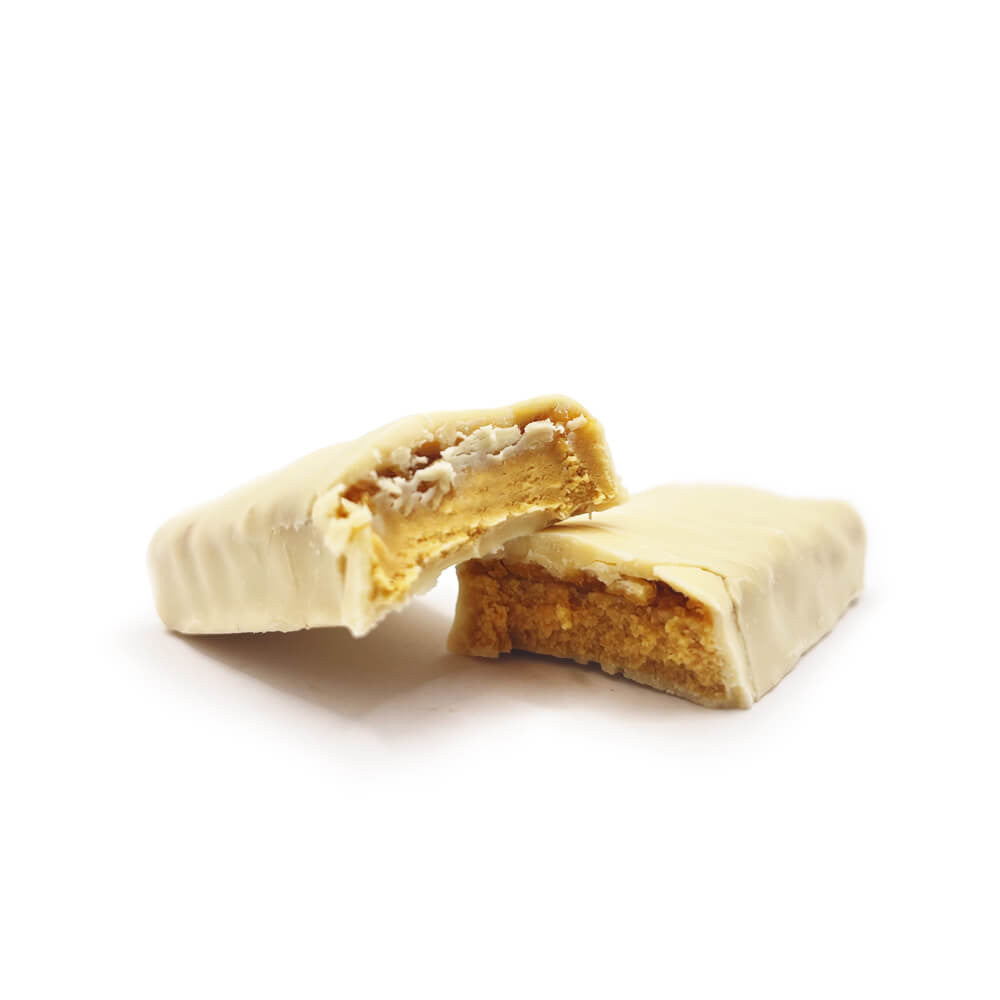 Barretta proteica Arachidi caramellate rivestimento bianco 35g MD Unità