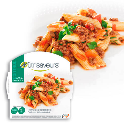 Piatto cotto Penne alla bolognese Nutrisaveurs