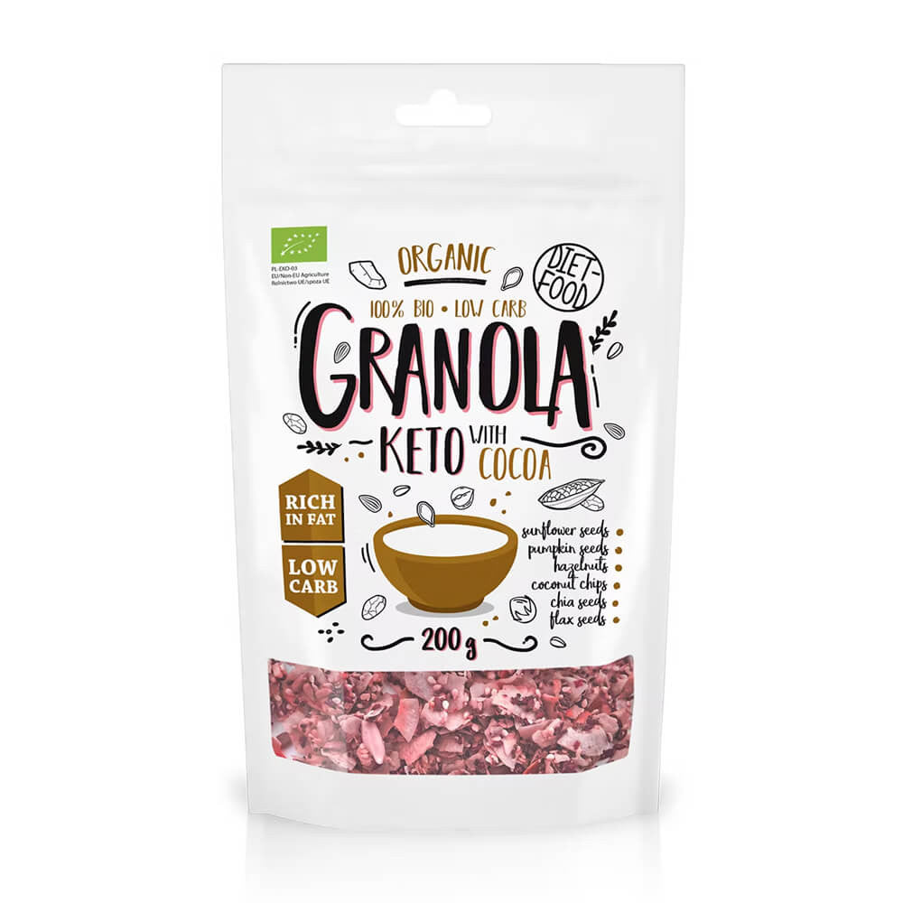 GRANOLA CACAO KETO - 200g - DIET-FOOD