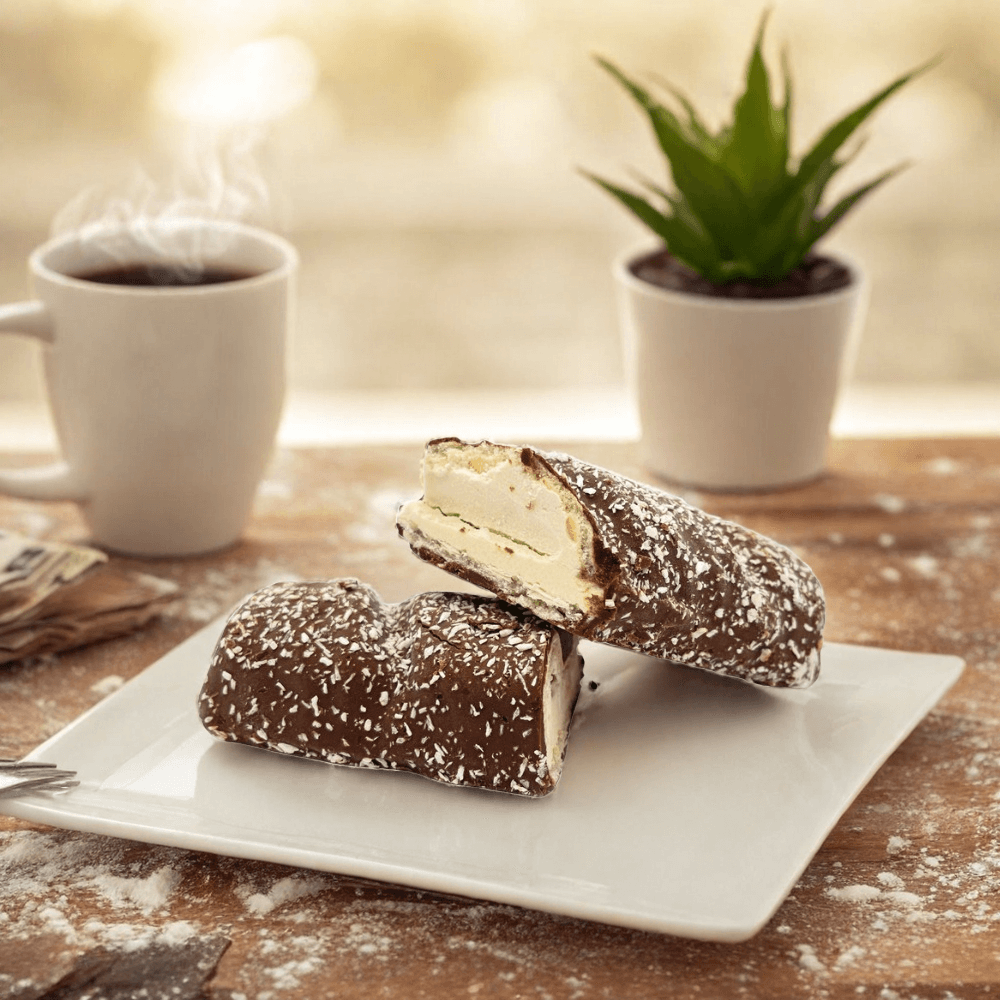 Barrette proteiche cioccolato fondente, cocco e cioccolato bianco – PROTISTART TMC 10/20205