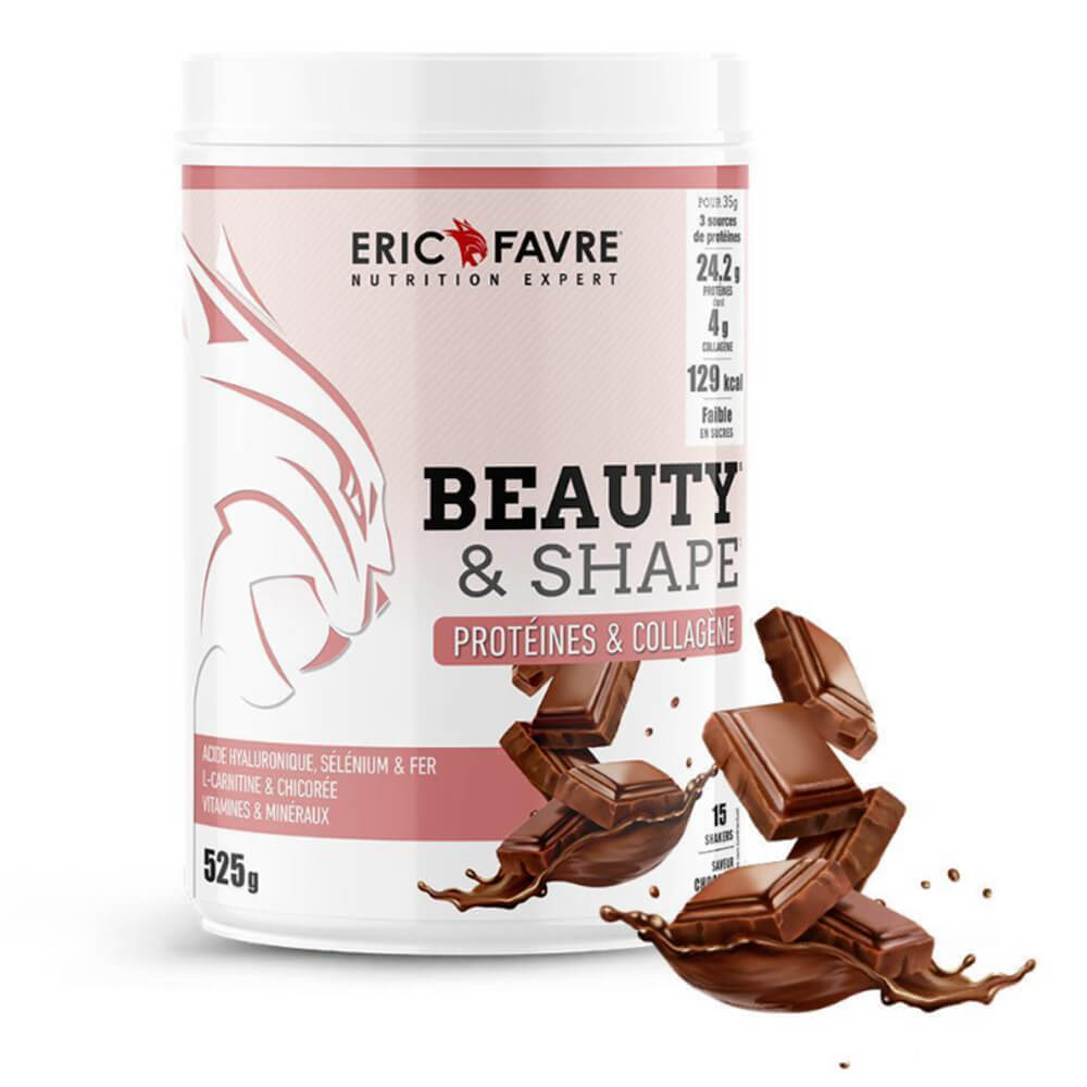 Beauty & Shape Collagene Protein Cioccolato barattolo da 525 g Eric Favre