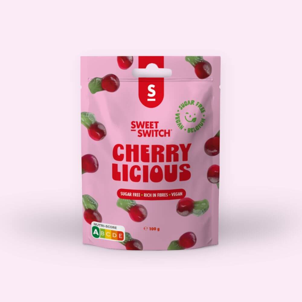 Caramelle senza zucchero Cherry Licious Sweet-Switch 100 g