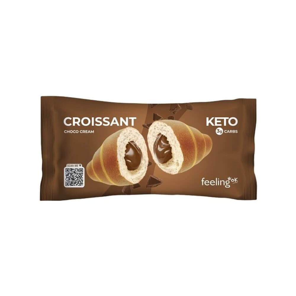 Croissant Keto ripieno al cioccolato - 50 g - FeelingOK