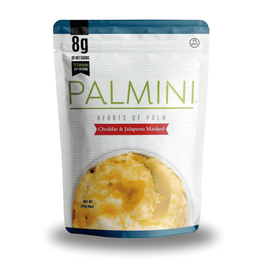 Palmini - Purea Cheddar Jalapeno- Carboidrati 8 g - Senza glutine - Confezione da 226 g