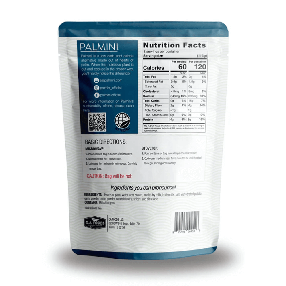 Palmini - Purea Roasted Garlic- Carboidrati 7 g - Senza glutine - Confezione da 226 g