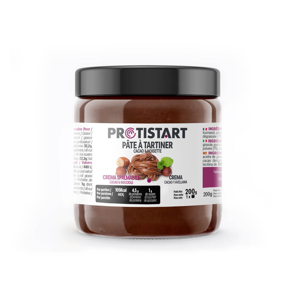 Crema Spalmabile Proteica al Cacao e Nocciole 200 g PROTISTART