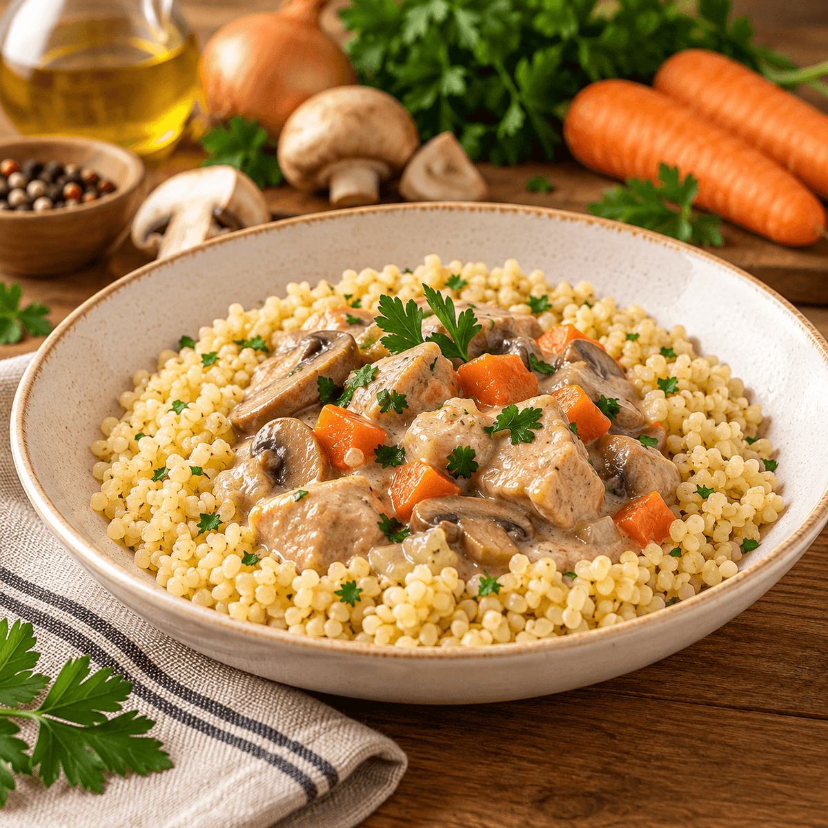 Plat cuisiné Couscous à la dinde légumes et boulgour MD 280g