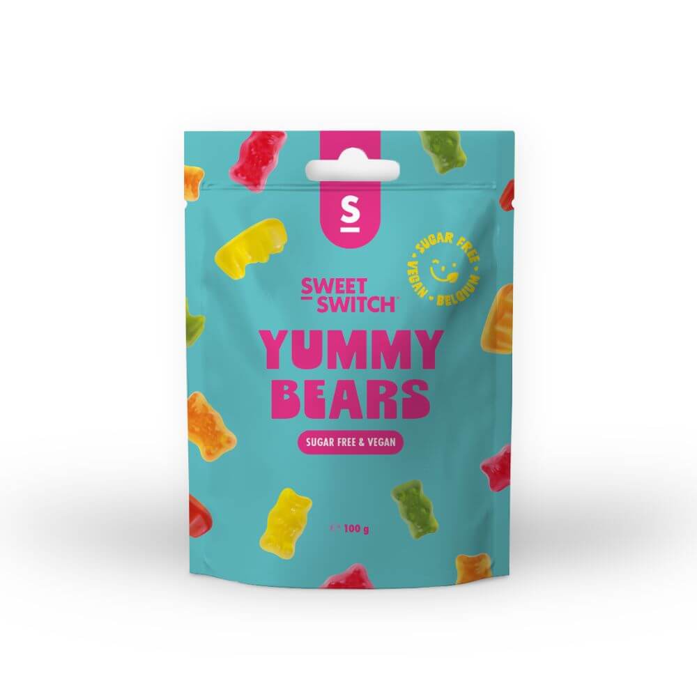 Caramelle senza zucchero Keto Yummy Gummy Bears Sweet-Switch 100g