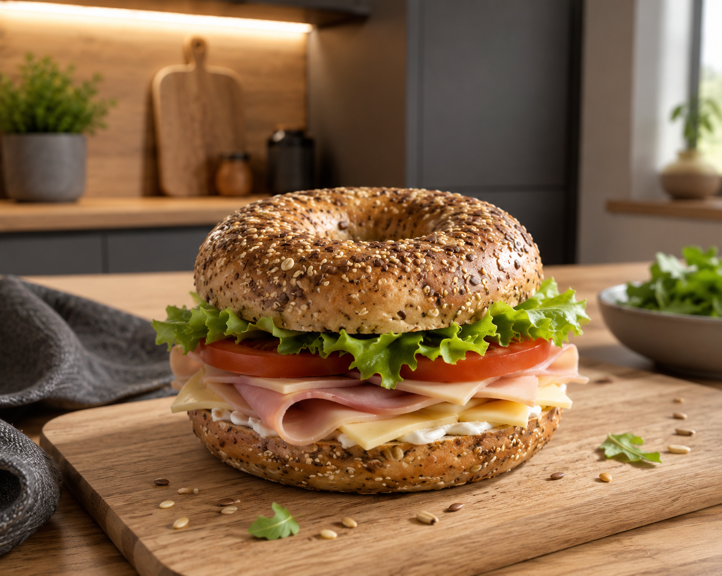 Bagel al sesamo 4 x 60 gr - Pronutrition