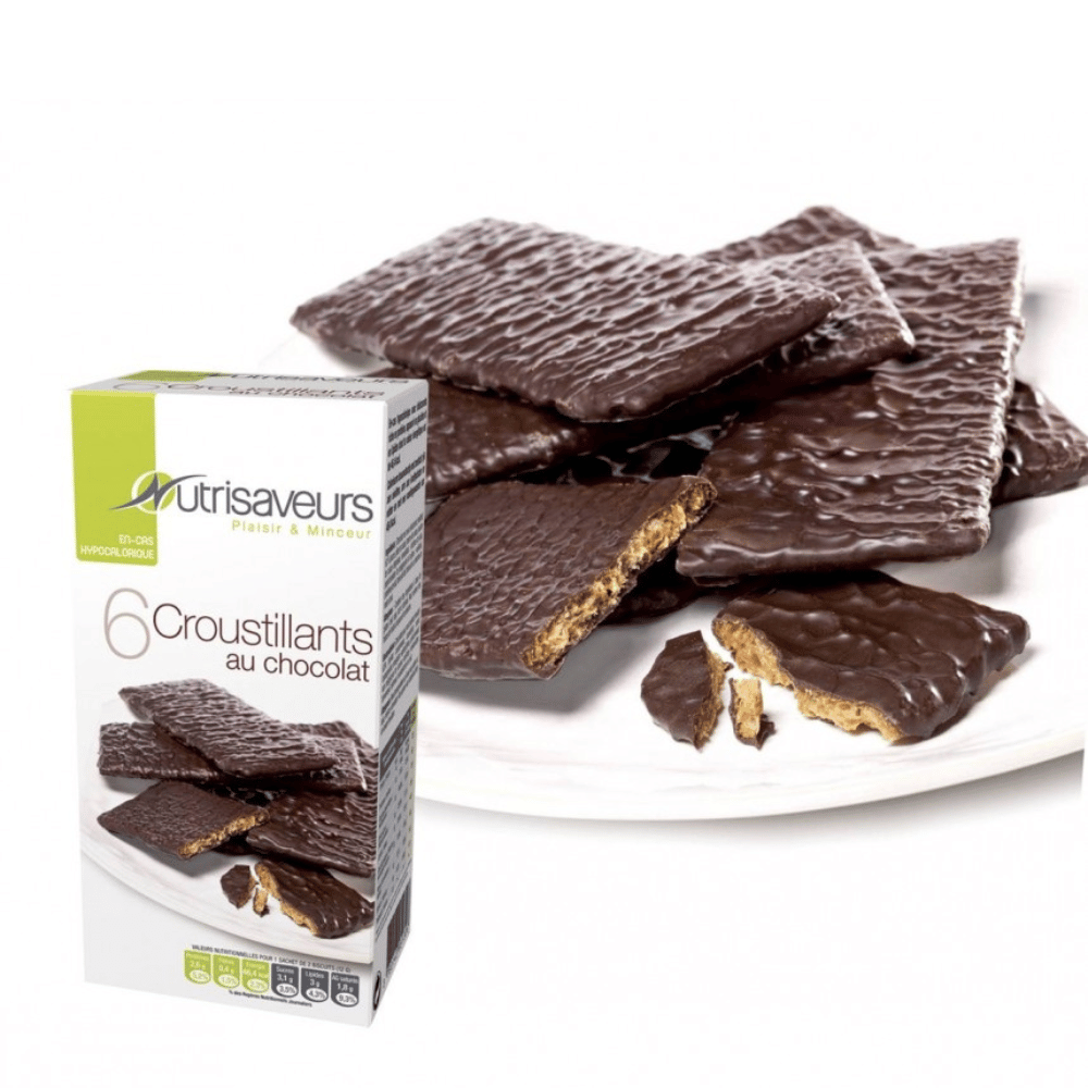 Croccanti proteici al cioccolato Nutrisaveurs scatola da 6