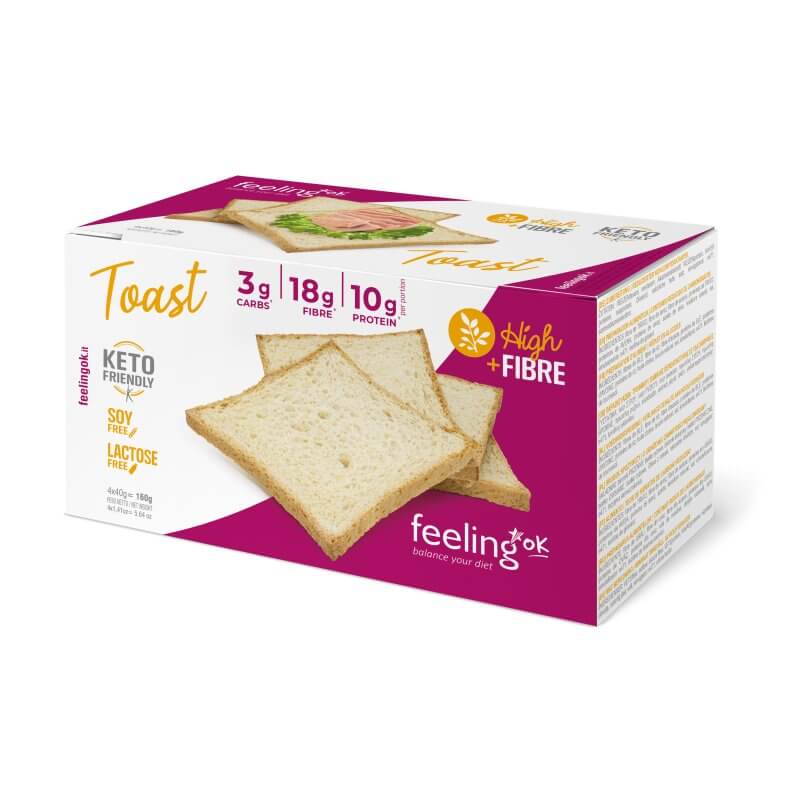 Toast proteici natural +fibre FeelingOk