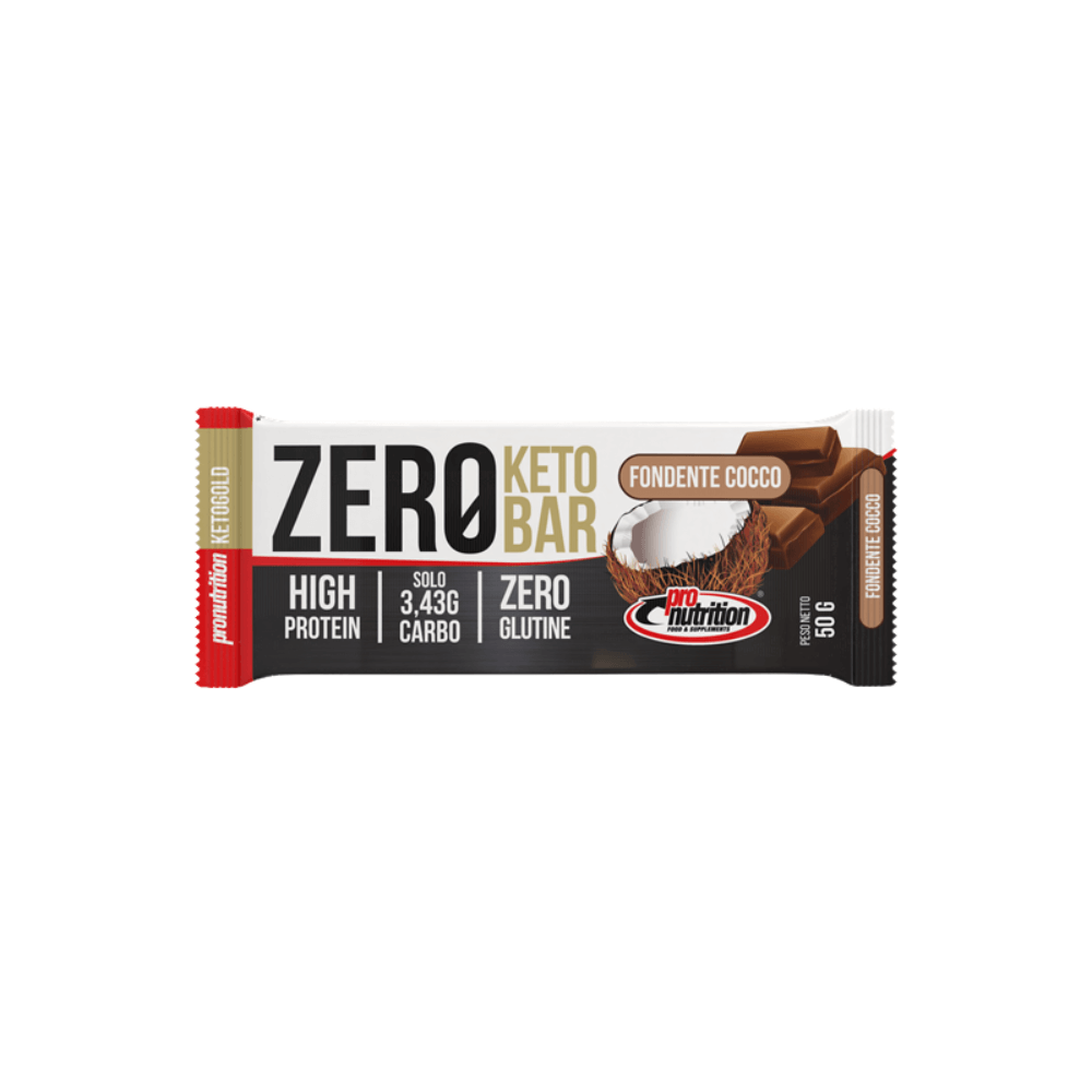 Barrette Zero Keto fondente Cocco 50g Pronutrition
