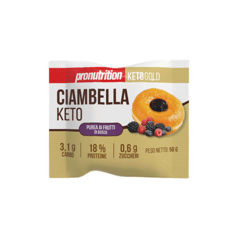 Ciambella Keto ai frutti di bosco 50g Pronutrition