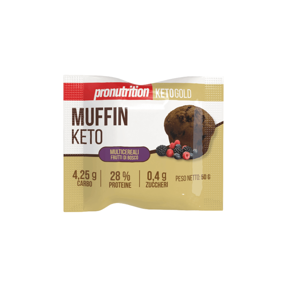 Muffin multicereali ai frutti di bosco Keto 50g Pronutrition