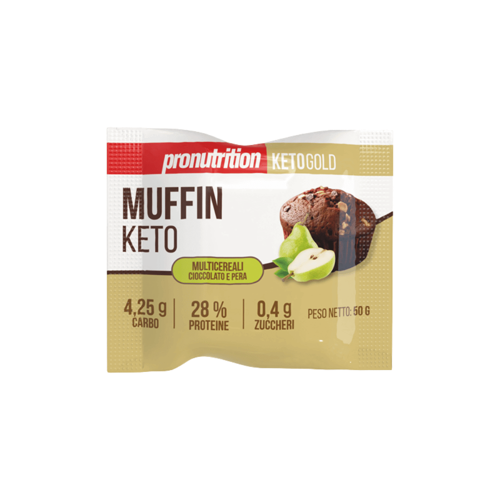 Muffin multicereali Pronutrition Keto con pera e cioccolato 50 g