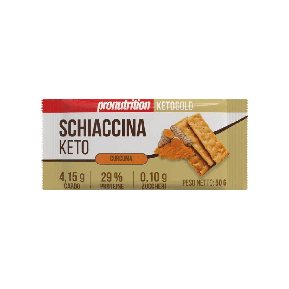 Schiaccina Keto croccante curcuma 50g Pronutrition
