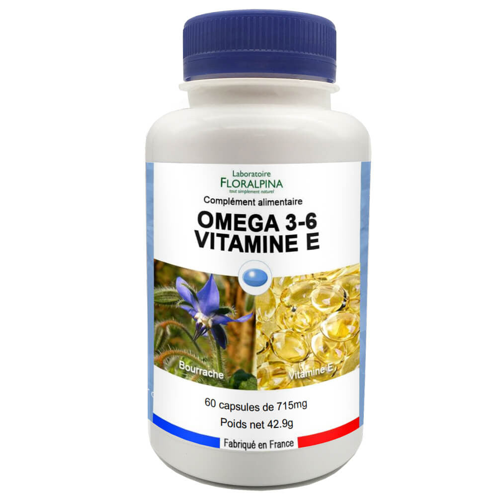 Omega 3/6 vitamina E - 60 capsule - Floralpina
