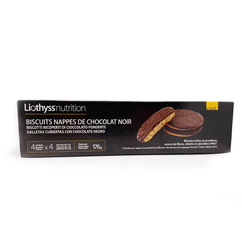 Biscotti iperproteici al cioccolato Liothyss Nutrition Confezione da 16