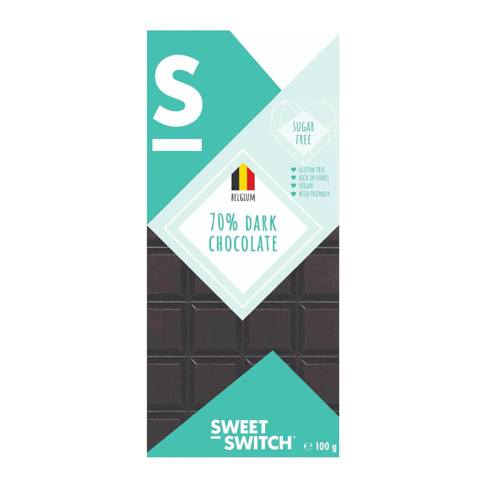 Tavoletta di cioccolato fondente 70% Keto Sweet-Switch 100g