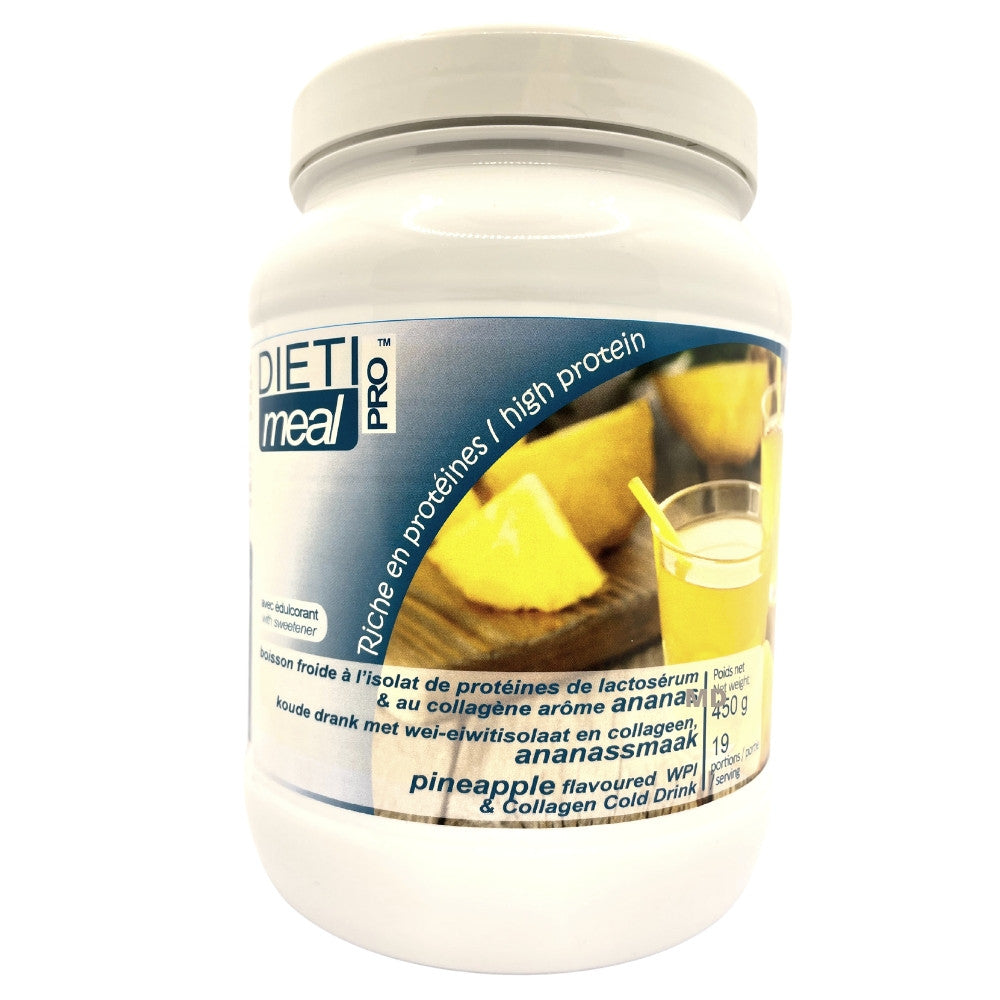Bevanda iperproteica di collagene al gusto Ananas Barattolo 450g DietiMeal