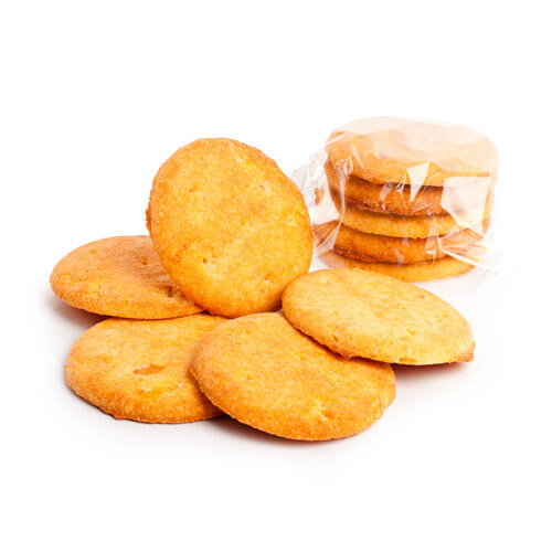 Confezione da 20 Biscotti Proteici con Pezzetti di Arancia Candita