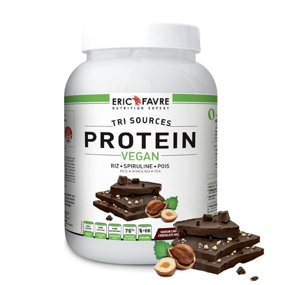 Proteine ​​vegane cioccolato e nocciole - 500g Eric Favre