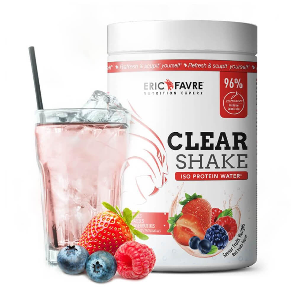 Clear Shake Isoprotein Acqua Frutti rossi 500g Eric Favre