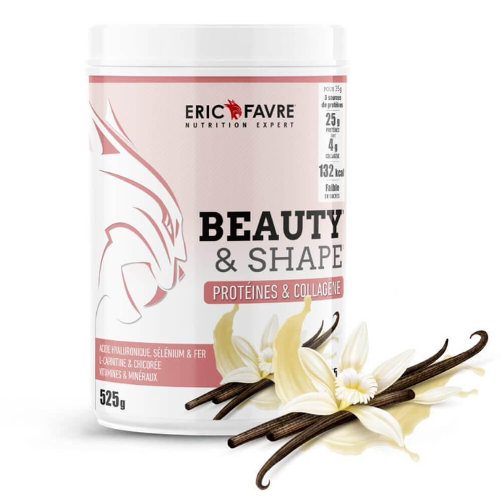 Beauty & Shape Proteine ​​Collagene Vaniglia barattolo da 525g Eric Favre