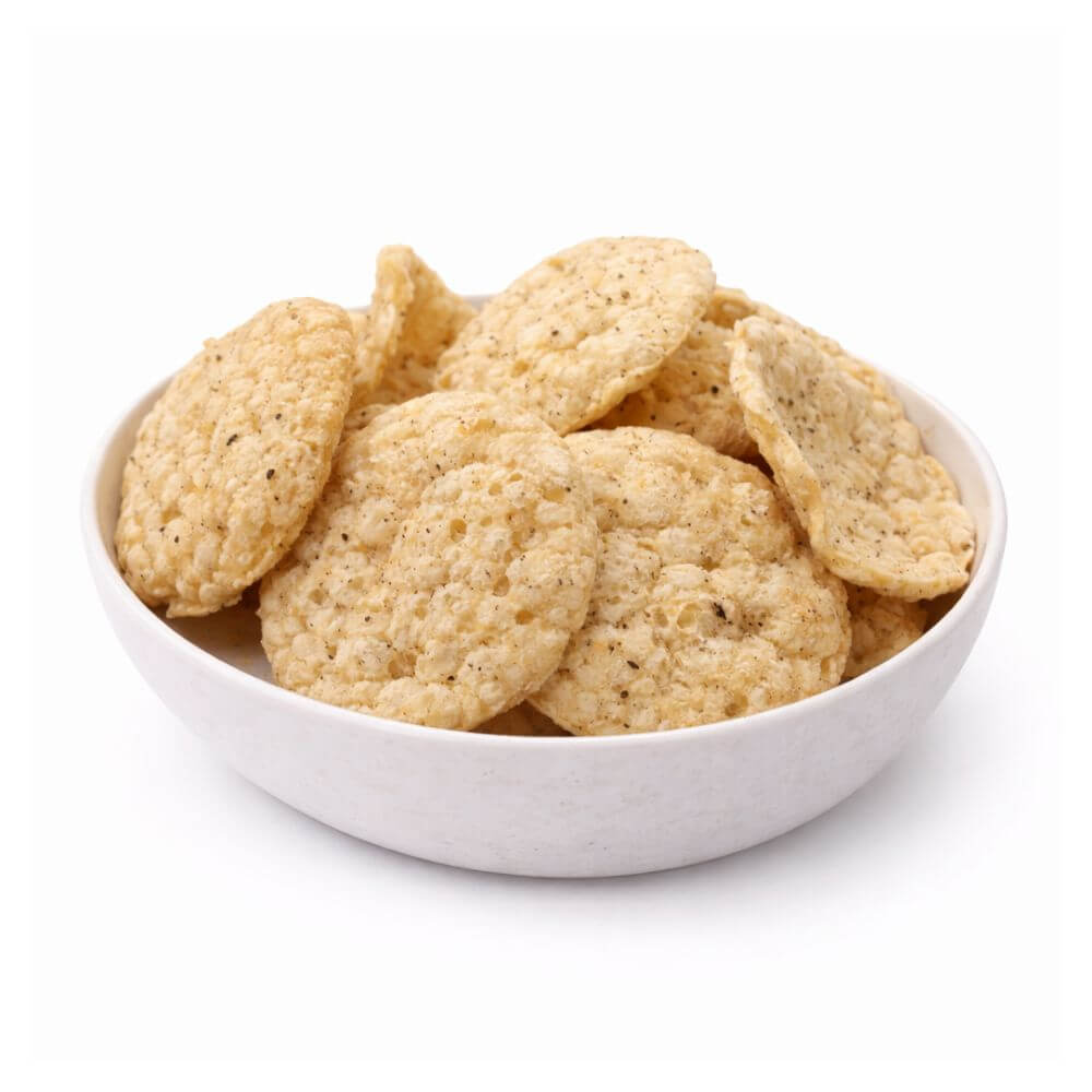 Chips proteiche soffiate gusto Pepe nero e sale confezione monodose 25 g