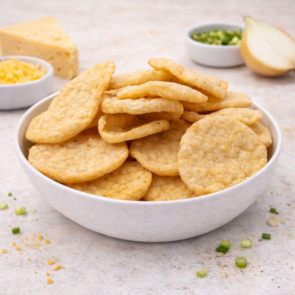 Chips protéinées soufflées arôme Fromage Oignon unité 25g