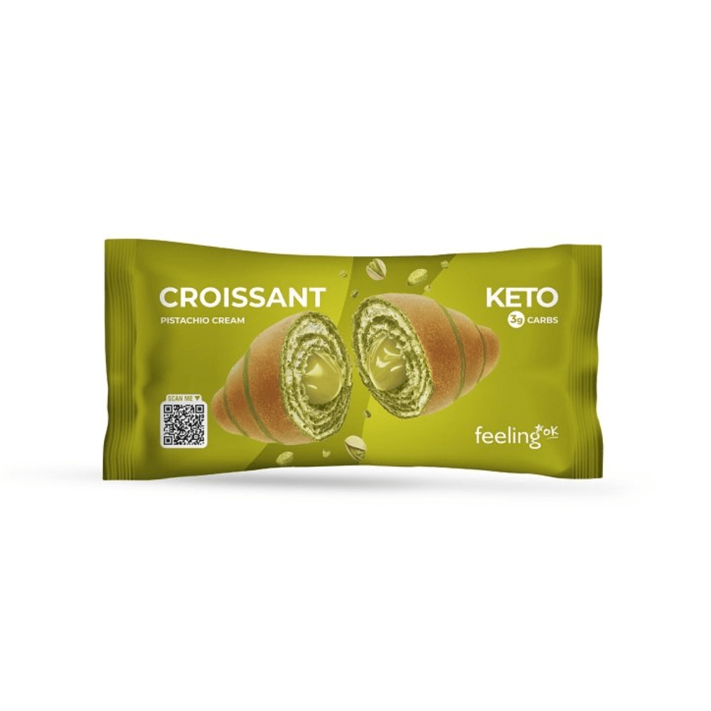 Croissant variegato ripieno di crema al pistacchio FeelingOK