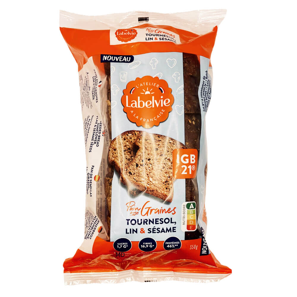 Pane proteico chetogenico ai semi IG Basso LABELVIE 350g
