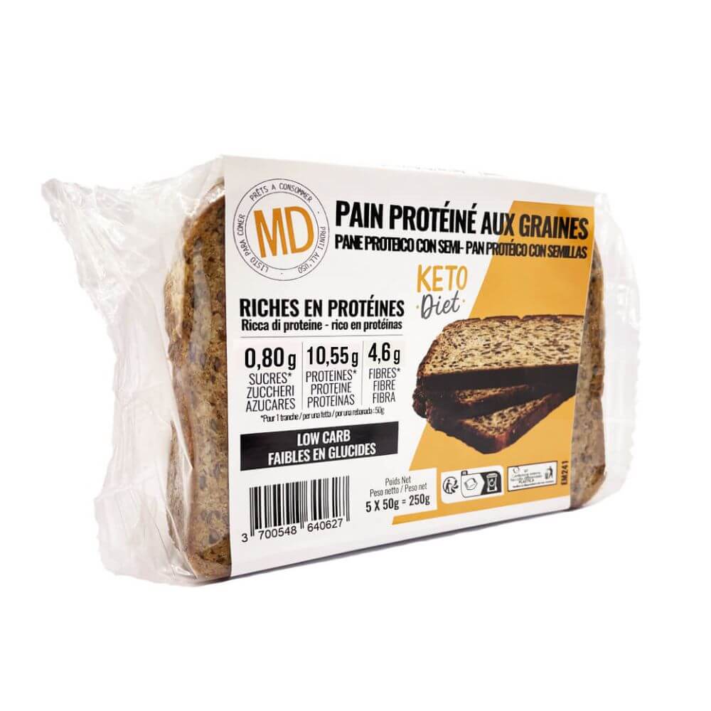 Pane proteico ai Cereali 5 fette 250g MD