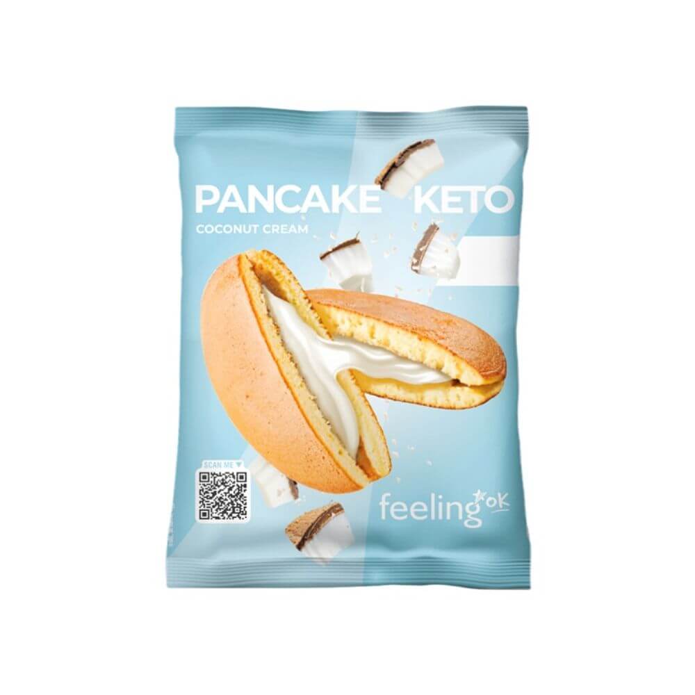 Pancake Proteico KETO Crema al Cocco FeelingOk – Low Carb 50g