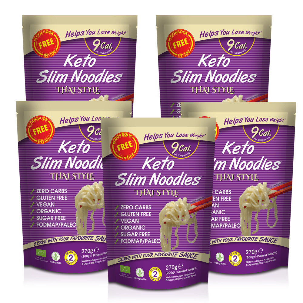Slim Noodles shirataki de Konjac THAÏ STYLE - Lot de 5 Slim Pasta