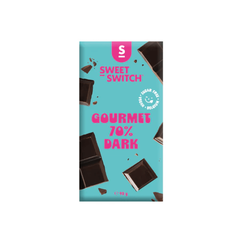 Tavoletta di cioccolato fondente Gourmet 70% Keto Sweet-Switch 90g