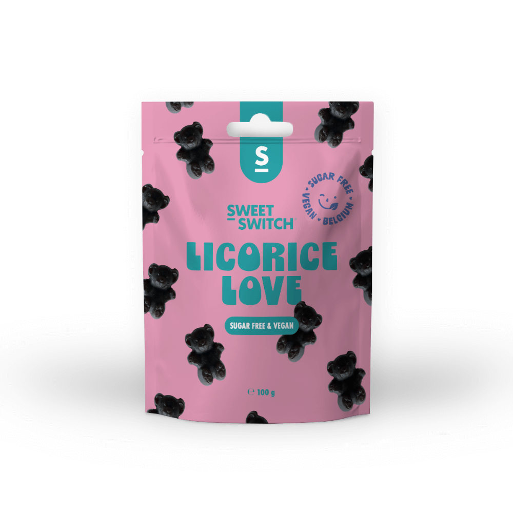 Caramelle senza zucchero Keto Licorice Love Sweet-Switch 100 g