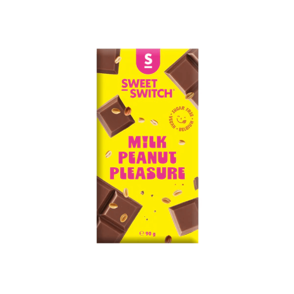 Tavoletta di cioccolato al latte e arachidi Keto Sweet-Switch 90g