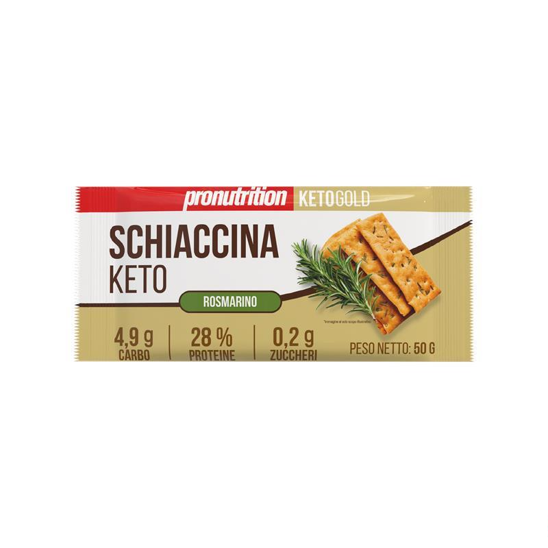 Schiaccina Keto croccante rosmarino 50g Pronutrition
